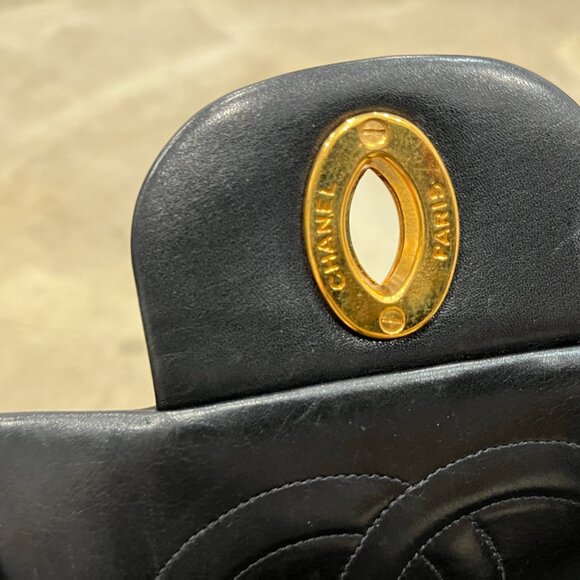 Yes, it is REAL! Chanel Maxi Jumbo XL Flap Purse 14K GOLD - Picture 8 of 11